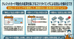 クレジットカード現金化の返済を楽にするコツ！タイミングによる支払い計画の立て方