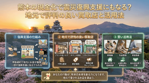 熊本の現金化で震災復興支援にもなる？地元で評判の良い買取店と活用法