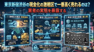 東京新宿渋谷の現金化の激戦区で一番高く売れるのは？業者の実態を暴露する