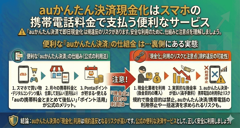 auかんたん決済現金化はスマホの携帯電話料金で支払う便利なサービス