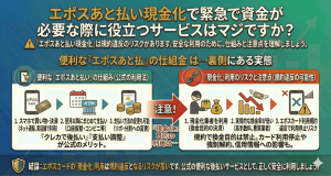 エポスあと払い現金化で緊急で資金が必要な際に役立つサービスはマジですか？