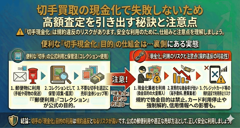 切手買取の現金化で失敗しないため高額査定を引き出す秘訣と注意点