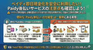 ペイディ即日現金化を安全に利用したい！Paidy後払いサービスの注意点も確認しよう！