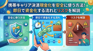 携帯キャリア決済現金化を安全に使う方法！即日で資金化する流れとリスクを解説